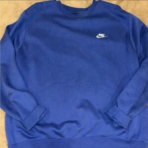 Nike Men's Classic Blue Crewneck Sweater